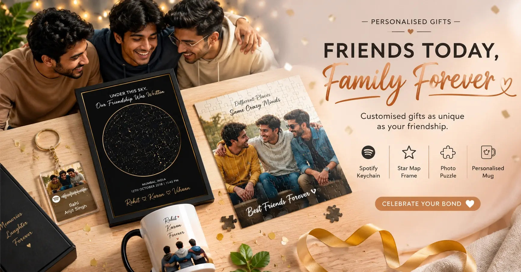 best friendship gift ideas India 2026 — personalised gifts for Friendship Day 2nd August