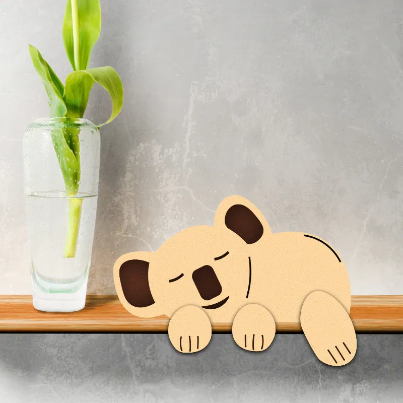 sleeping wooden koala sitter,sleeping posture handcrafted desk and shelf showpiece — Zingy Gifts