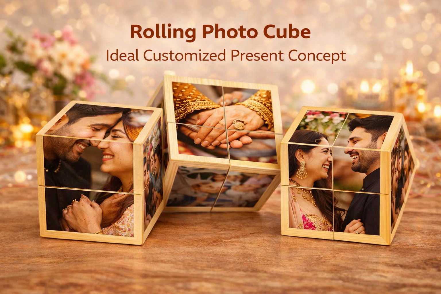 Rolling photo cube for everyone