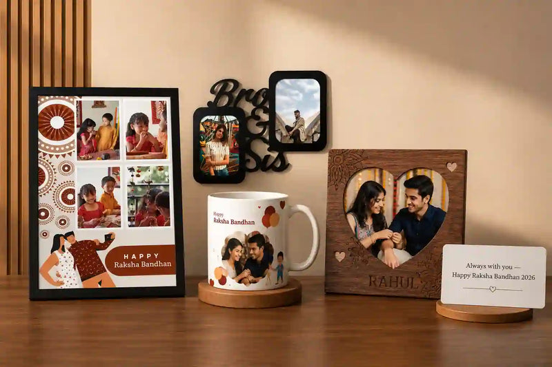 unique rakhi gifts for brother — personalised Raksha Bandhan gifts hampers gift sets under 500 — ZingyGifts COD free shipping