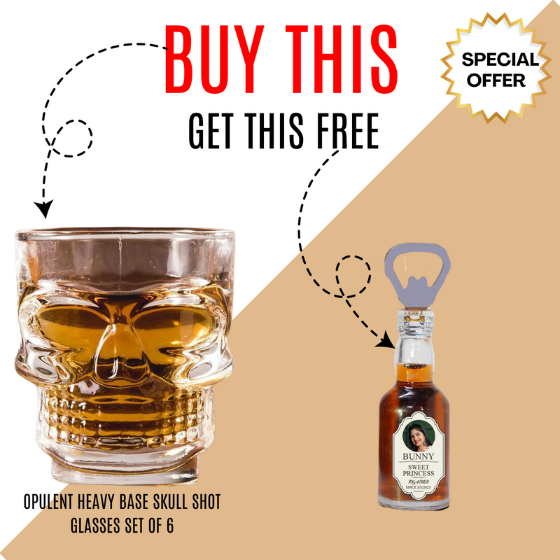 Cheers to Great Deals Buy a Glass Set Get a Bottle Opener