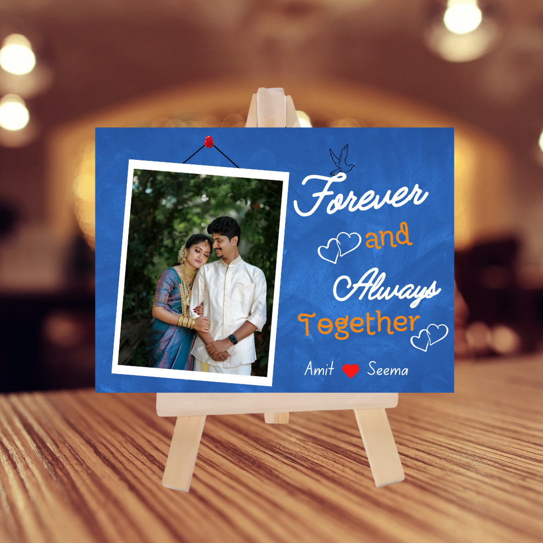 Special Lovely Couple Keepsake Photo (Wooden)