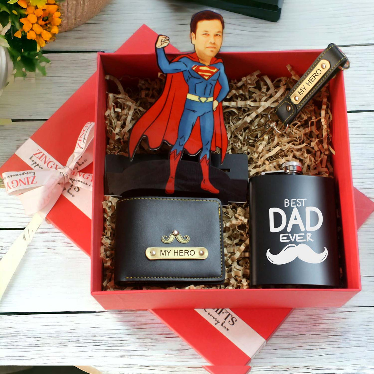 Personalized My Hero Dad Gift Hamper