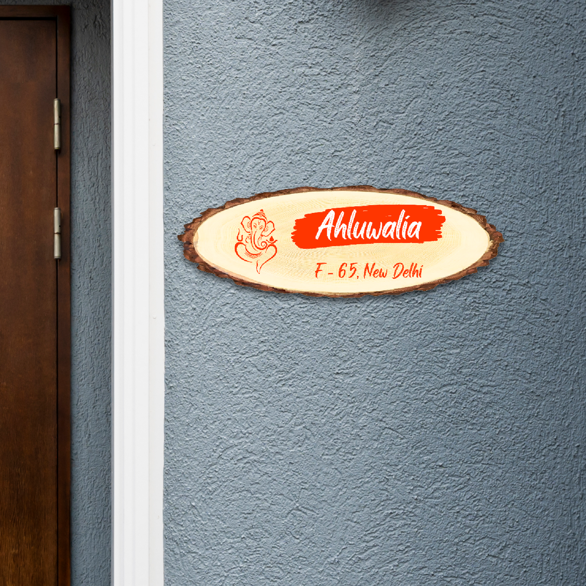 Unique Personalized Colorful Home Nameplate