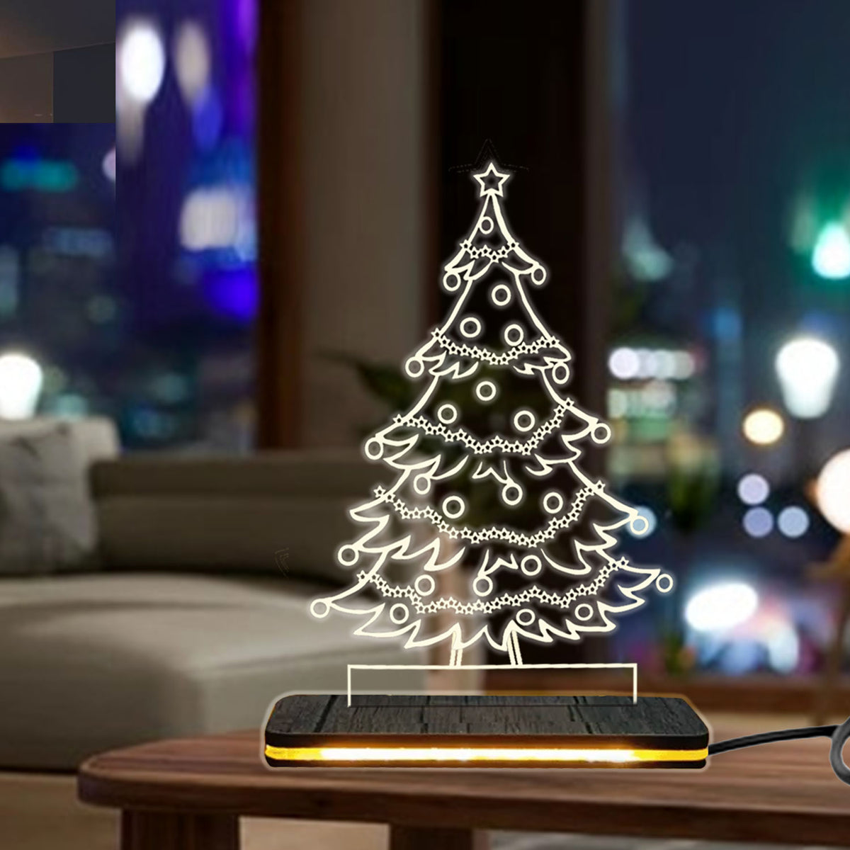 Illuminated Memories A Personalized Christmas Lamp