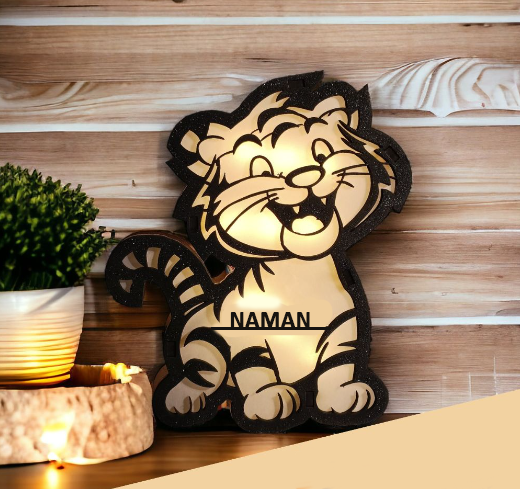 Personalized Cat LED Lamp