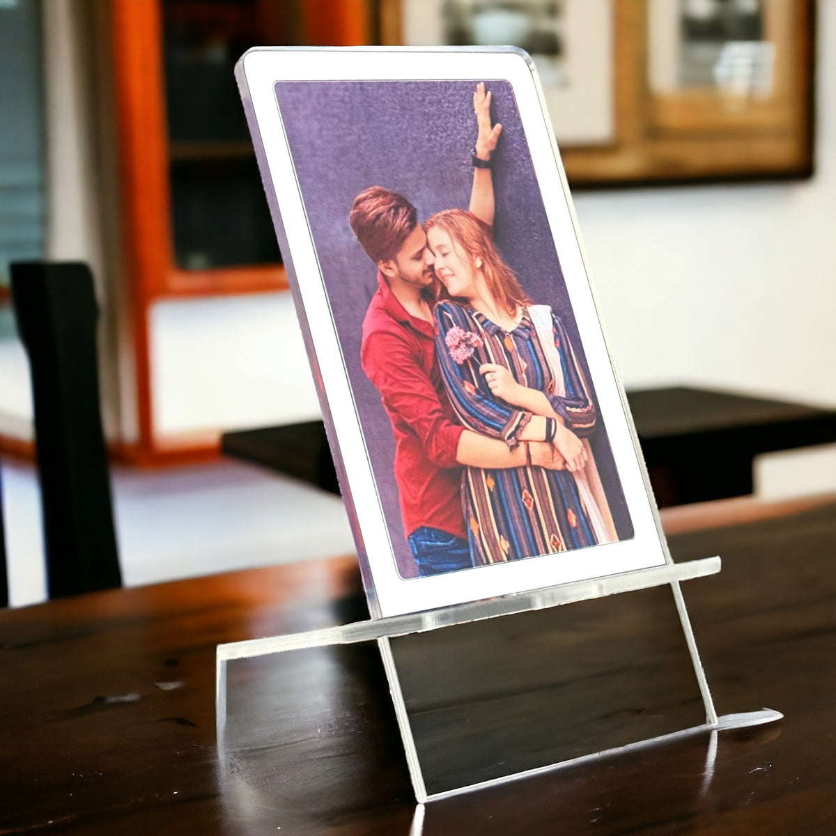Customized Acrylic Mobile Stand For Desk