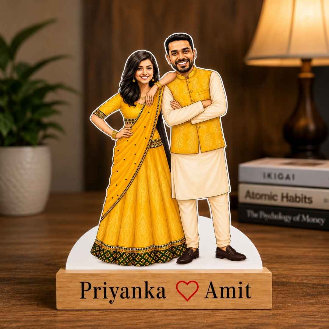 Wedding Couple Caricature Standee