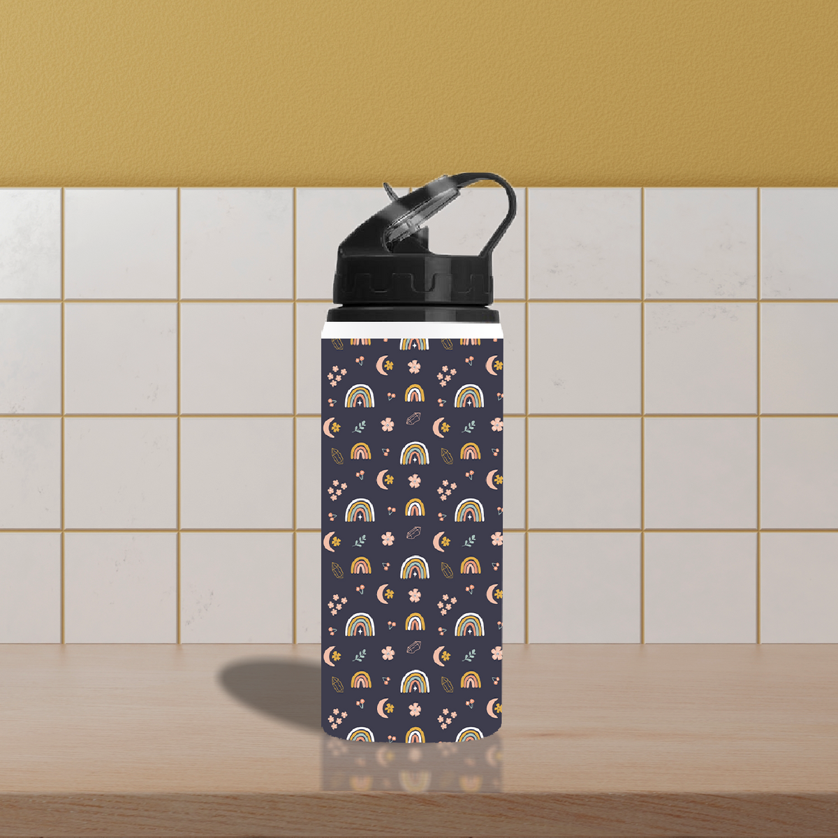 Unique Colorful Rainbow Sipper Bottle for Kids