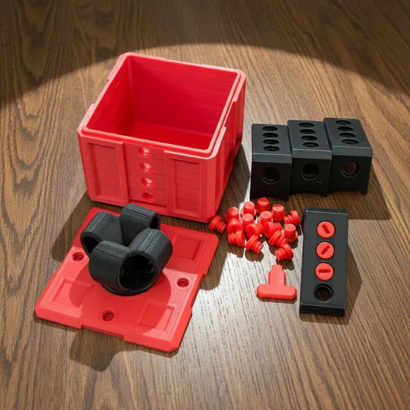 Challenging screw gift box designed to annoy siblings and friends