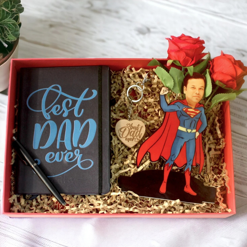 Deluxe Gift Hamper for Super Dad Set of 4 Items