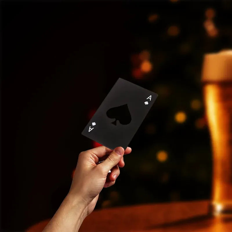 Premium Black Stainless Steel Bottle Opener