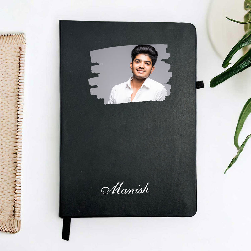 Personalized Printed Photo Diary and Pen for Him