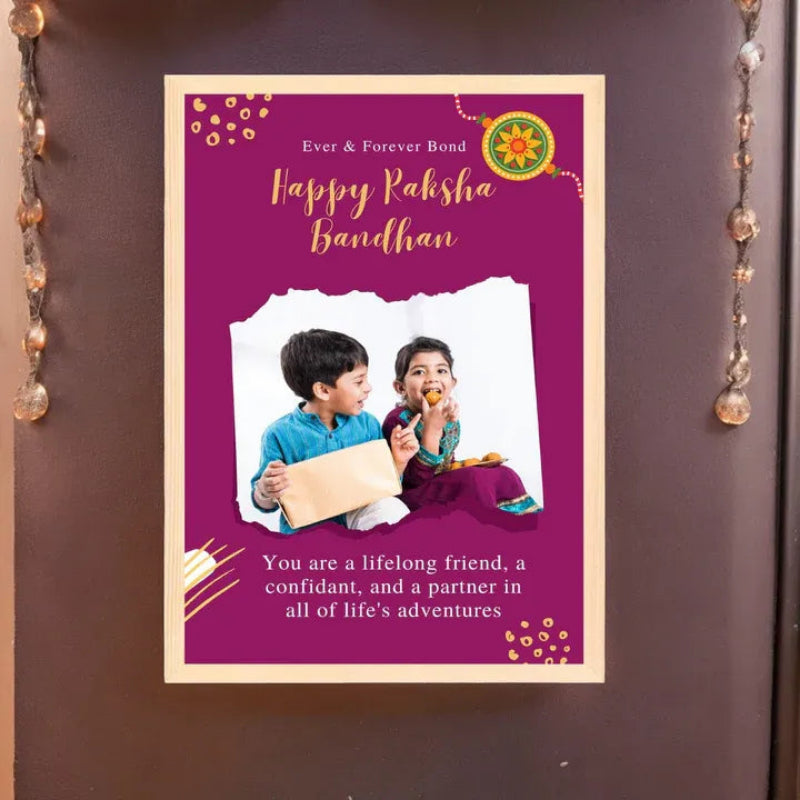 Custom brown photo frame