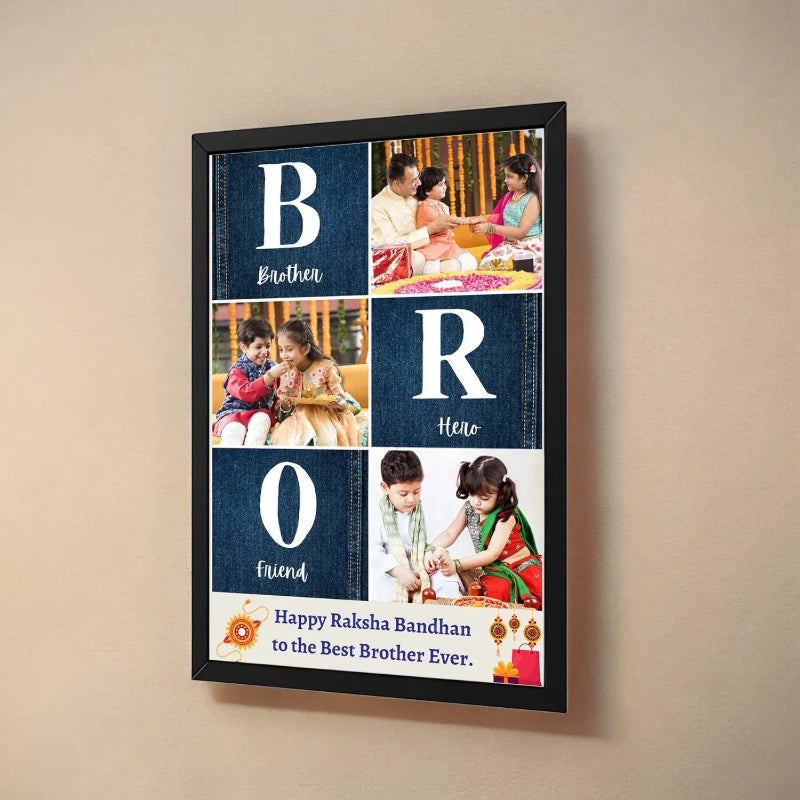 Customized raksha bandhan brother picture frame
