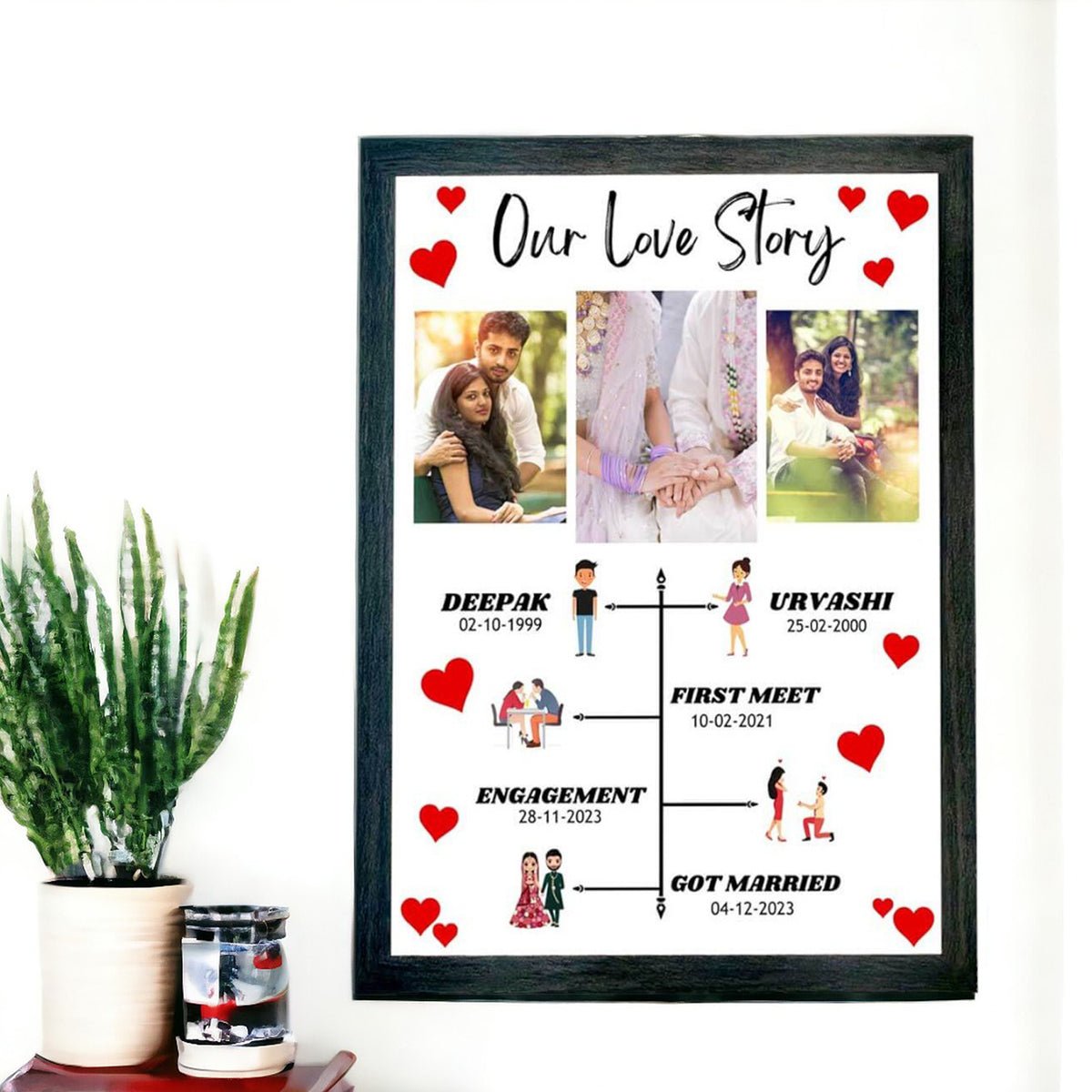 Love Journey Photo Collage Frame