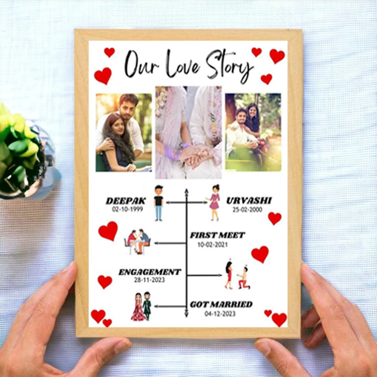 Personalised Love Story Photo Frame — Because Every Great Story Deserves a Frame