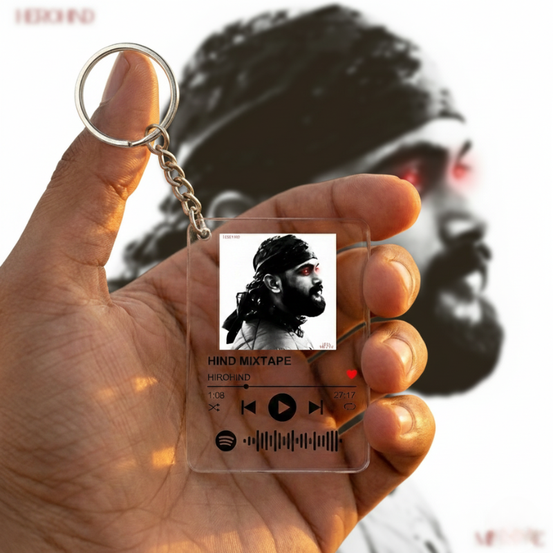 Custom Spotify Code Keychain - HEROHIND