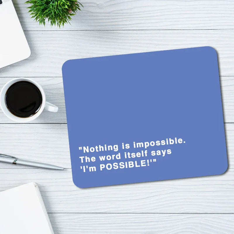 Custom Message Mouse Pad with your name